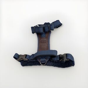 Reddy Dog Harness Navy Blue Brown Fleece Petco